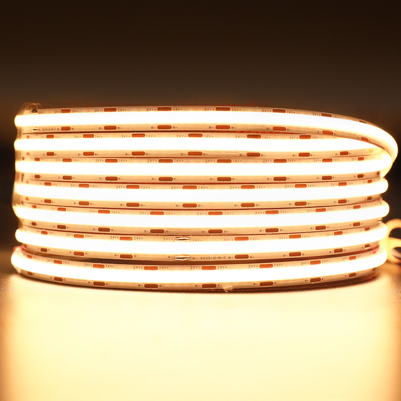 DC24V 10m Long CCT COB LED Strip Narrow Beam Spread No Voltage Drop DC24V 10m Long CCT COB LED Strip Narrow Beam Spread No Voltage Drop